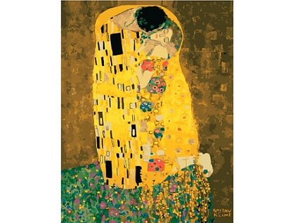 Malování podle čísel - Polibek - Gustav Klimt - 40x50 cm 