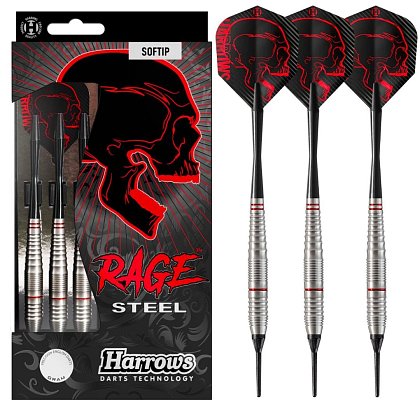 Šipky Harrows Rage Steel soft 16g R