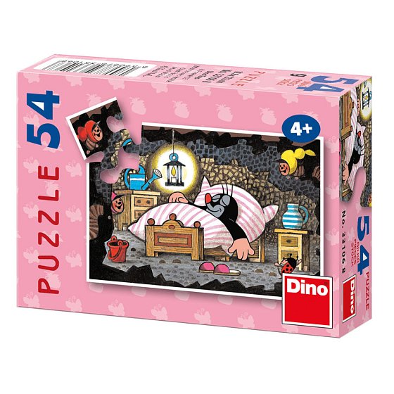 Puzzle Krteček 8x jinak 54 dílků minipuzzle 