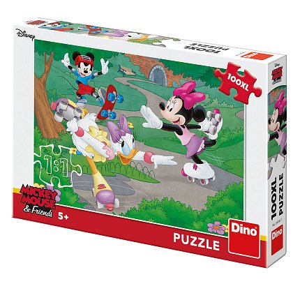 Puzzle Minnie sportuje 100 xl dílků 