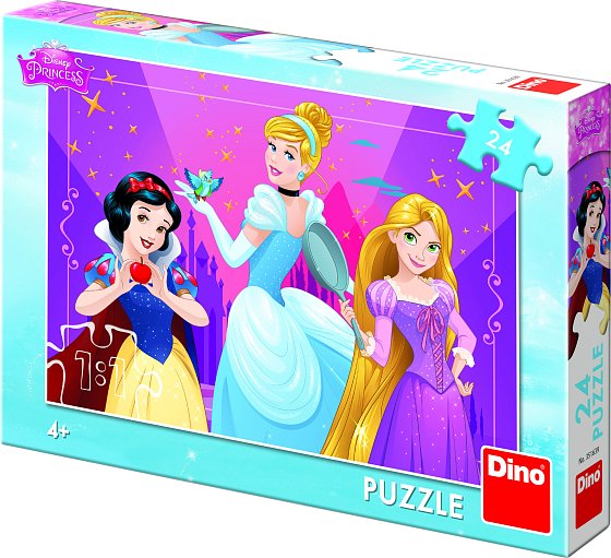 Puzzle Odvážné princezny 24 dílků 