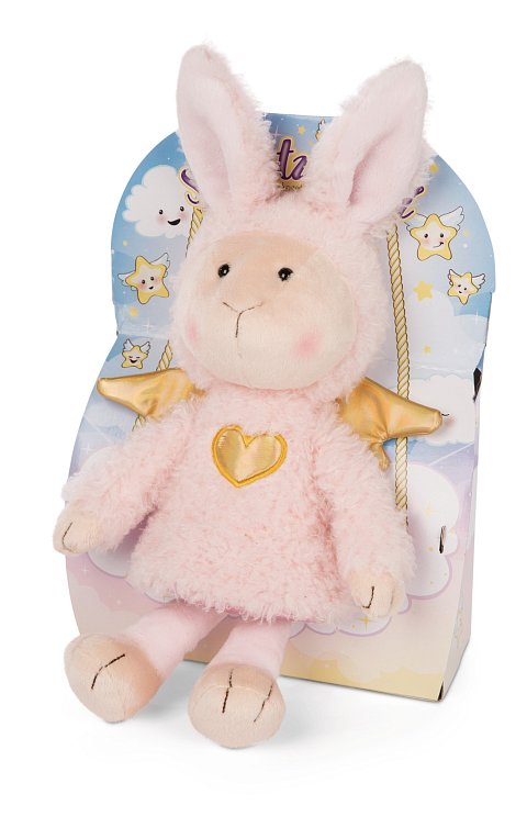 Plyšák Anděl Zajíček La La Bunnie 30 cm, dárkové balení 