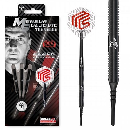 Šipky soft Bull's Mensur Suljovic 19g Black Edition 90% 