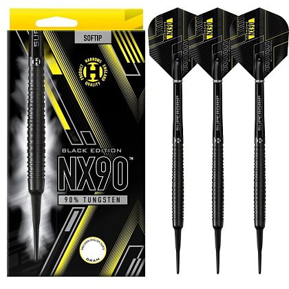 Šipky Harrows NX90 Black Edition 90% soft 20g