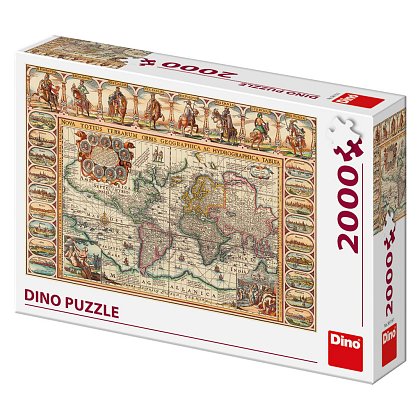 Puzzle Historická mapa světa 2000 dílků 