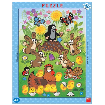 Puzzle Krtek a velikonoce 40 dílků deskové 