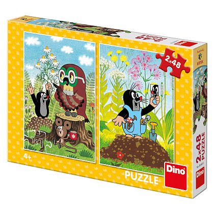 Puzzle - Krtek na mýtině 2x48 