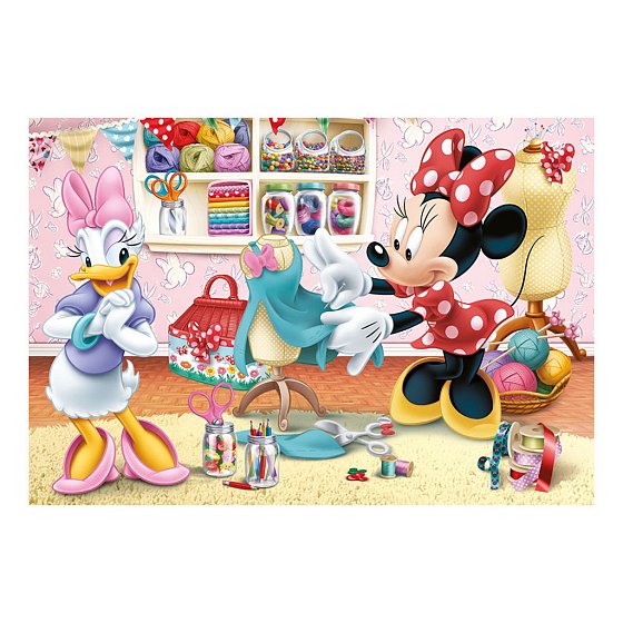 Puzzle Pracovitá Minnie 2x77 dílků 