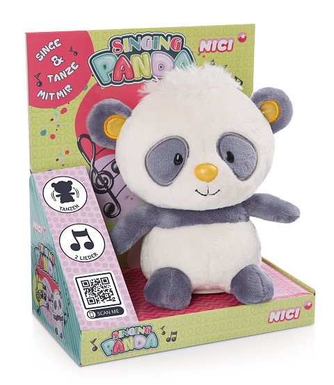 Plyšák Panda zpívající 20cm s funkcemi zpěv&tanec 