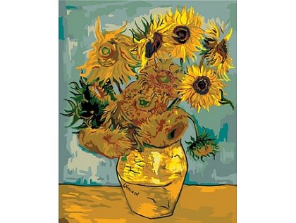 Malování podle čísel - Slunečnice - Van Gogh - 40x50 cm 