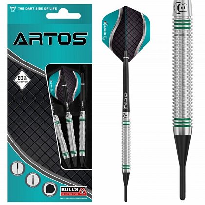 Šipky soft Bull's Artos AR1 80 Mint 18g