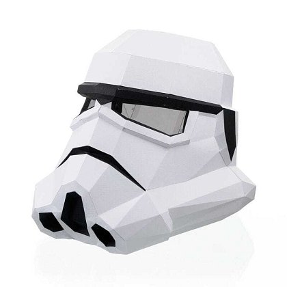 Papírový model 3D - maska Stormtrooper 