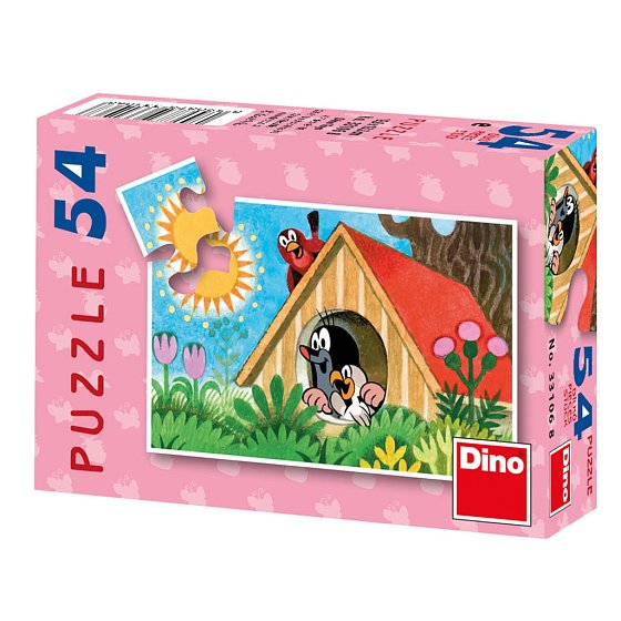 Puzzle Krteček 8x jinak 54 dílků minipuzzle 