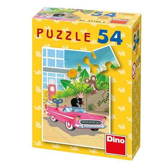 Puzzle Krteček 8x jinak 54 dílků minipuzzle 