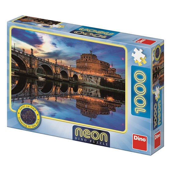 Puzzle Andělský hrad 1000 dílků neon 