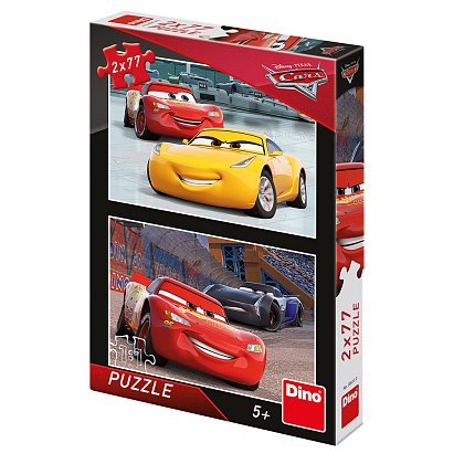 Puzzle Cars 3: Závodníci 2x77 dílků 