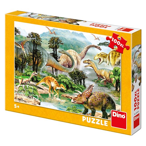 Puzzle Život Dinosaurů 100 xl dílků 