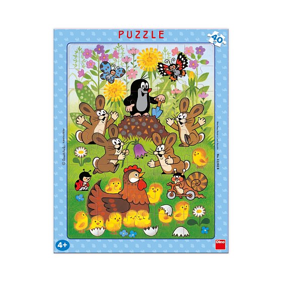 Puzzle Krtek a velikonoce 40 dílků deskové 