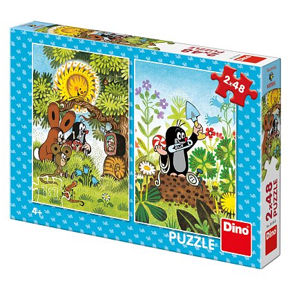 Puzzle Krtek s přáteli 2x48 dílků 