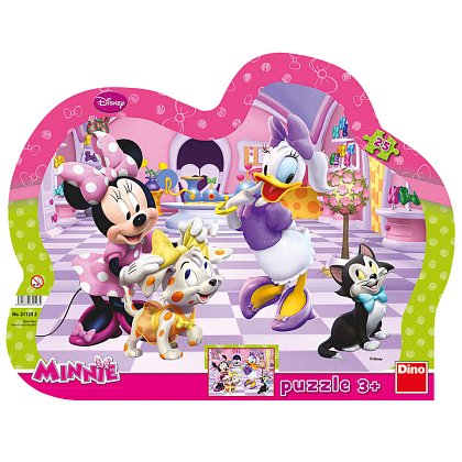 Puzzle Minnie a mazlíčci 25 dílků deskové 