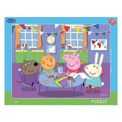 Puzzle - Peppa Pig ve školce 40 