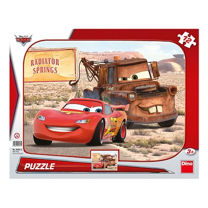 Puzzle Cars: Blesk & Burák 12 dílků deskové 