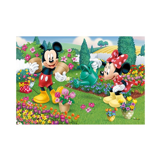 Puzzle Pracovitá Minnie 2x77 dílků 